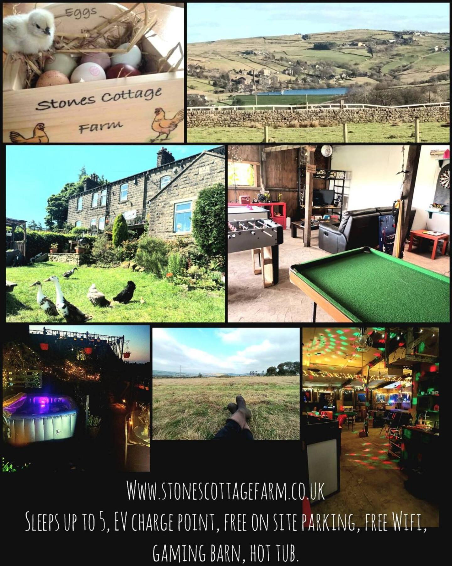 Stones Cottage Farm, Nr Haworth, Family Friendly, Work Friendly, Gaming Barn, Crafting, Free Wifi, Free Parking, Ev Point Oxenhope Экстерьер фото